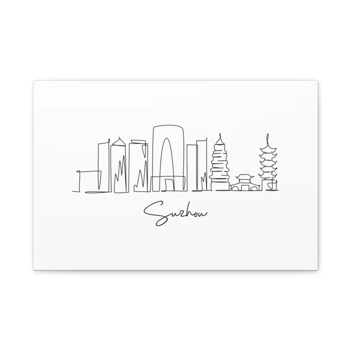 Suzhou Skyline Canvas Print