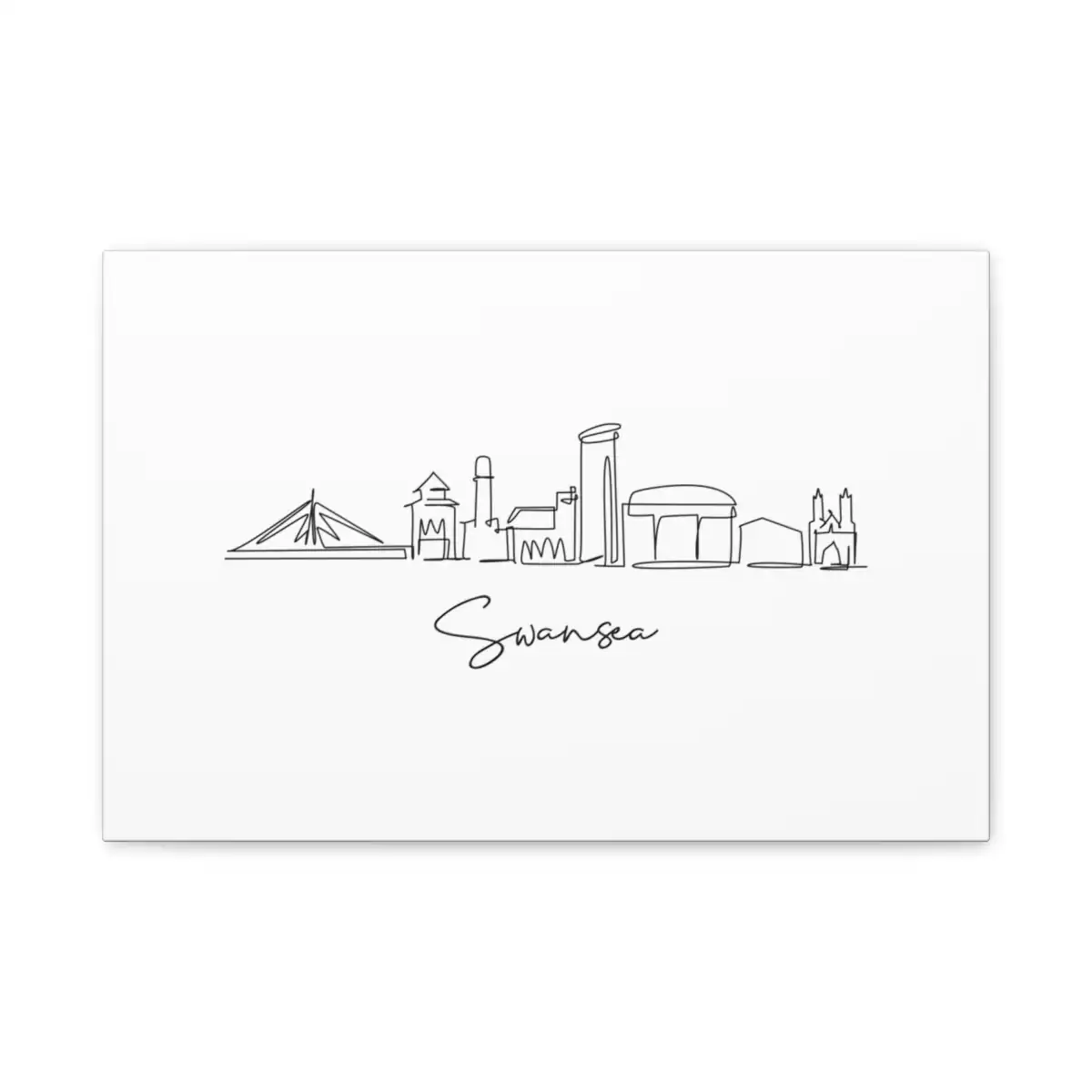 Swansea Skyline Canvas Print