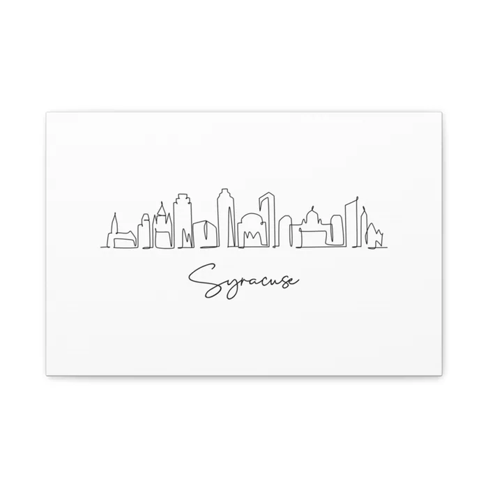 Syracuse Skyline Canvas Print