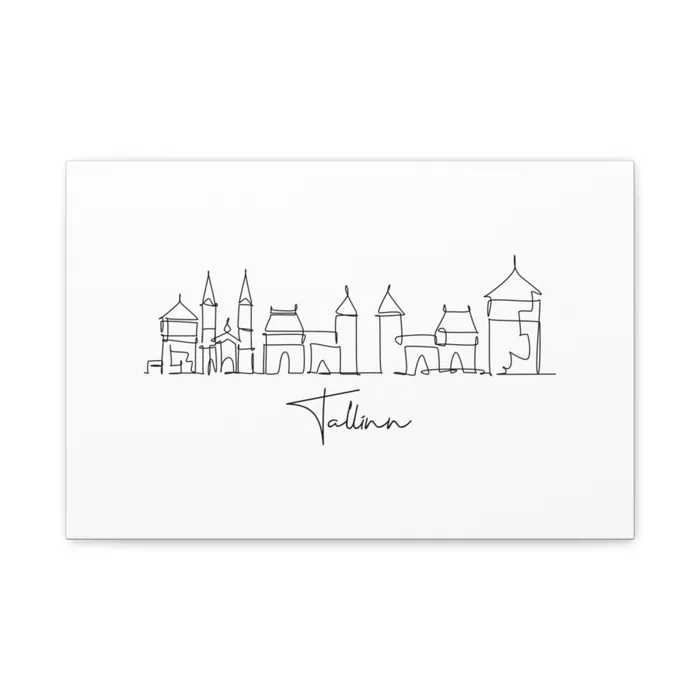 Tallinn Skyline Canvas Print