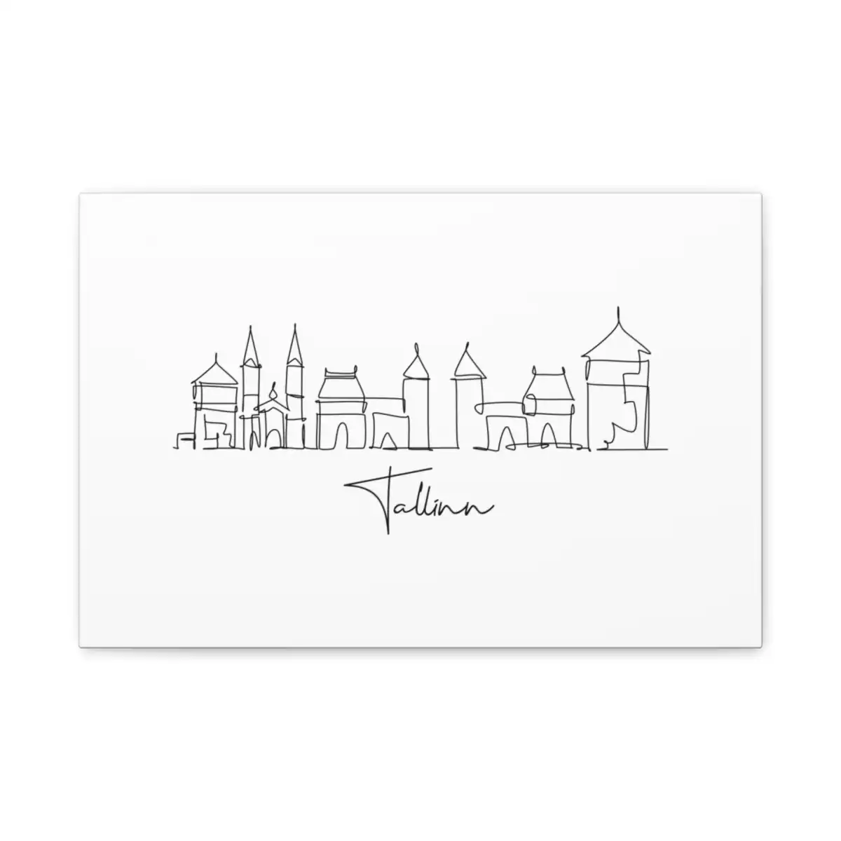 Tallinn Skyline Canvas Print