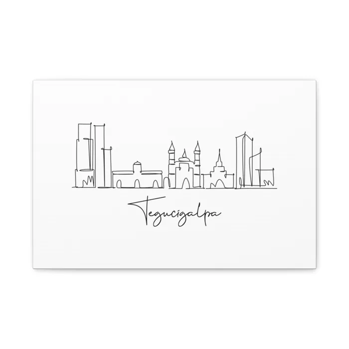 Tegucigalpa Skyline Canvas Print