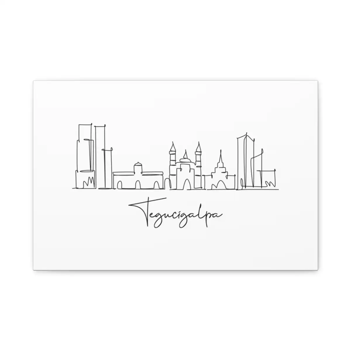 Tegucigalpa Skyline Canvas Print