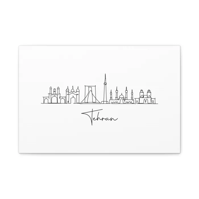 Tehran Skyline Canvas Print