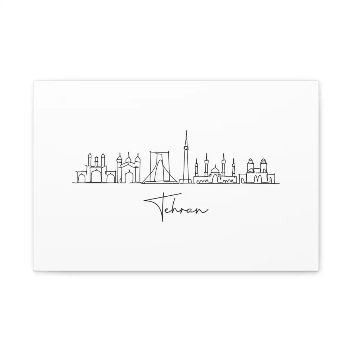 Tehran Skyline Canvas Print