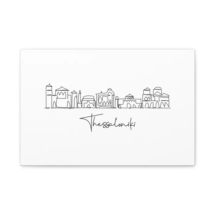 Thessaloniki Skyline Canvas Print