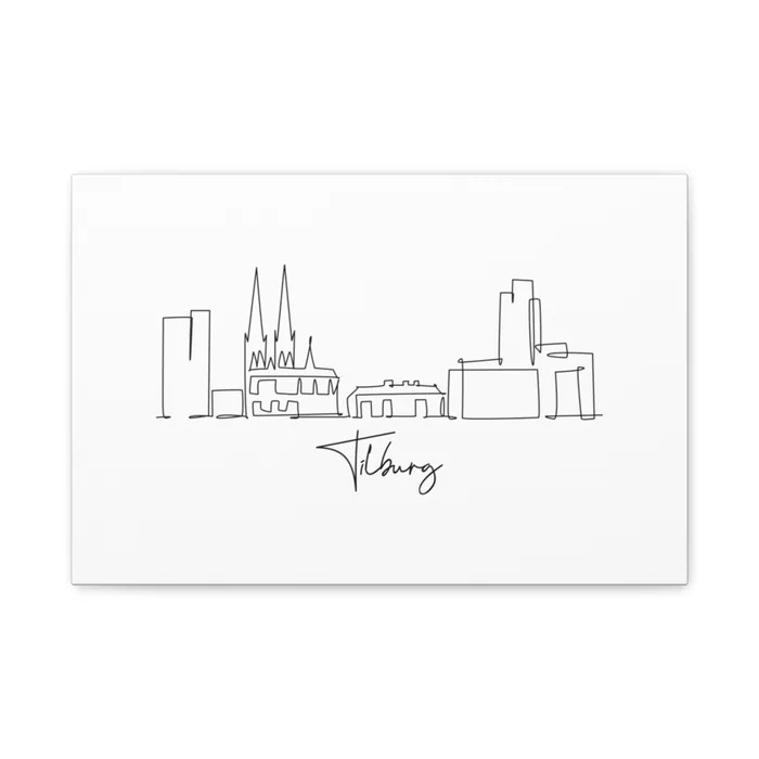 Tilburg Skyline Canvas Print