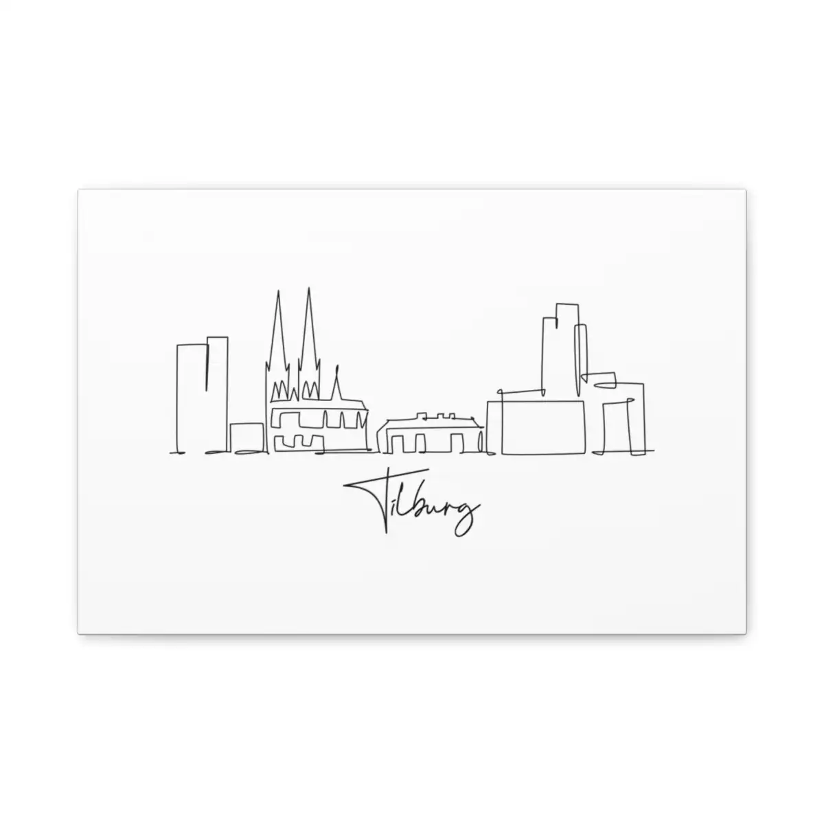 Tilburg Skyline Canvas Print