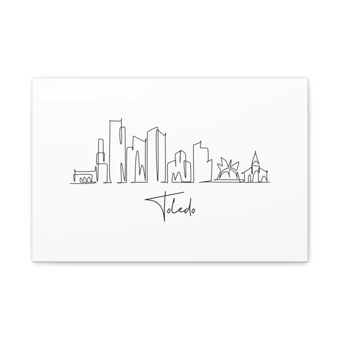Toledo Skyline Canvas Print