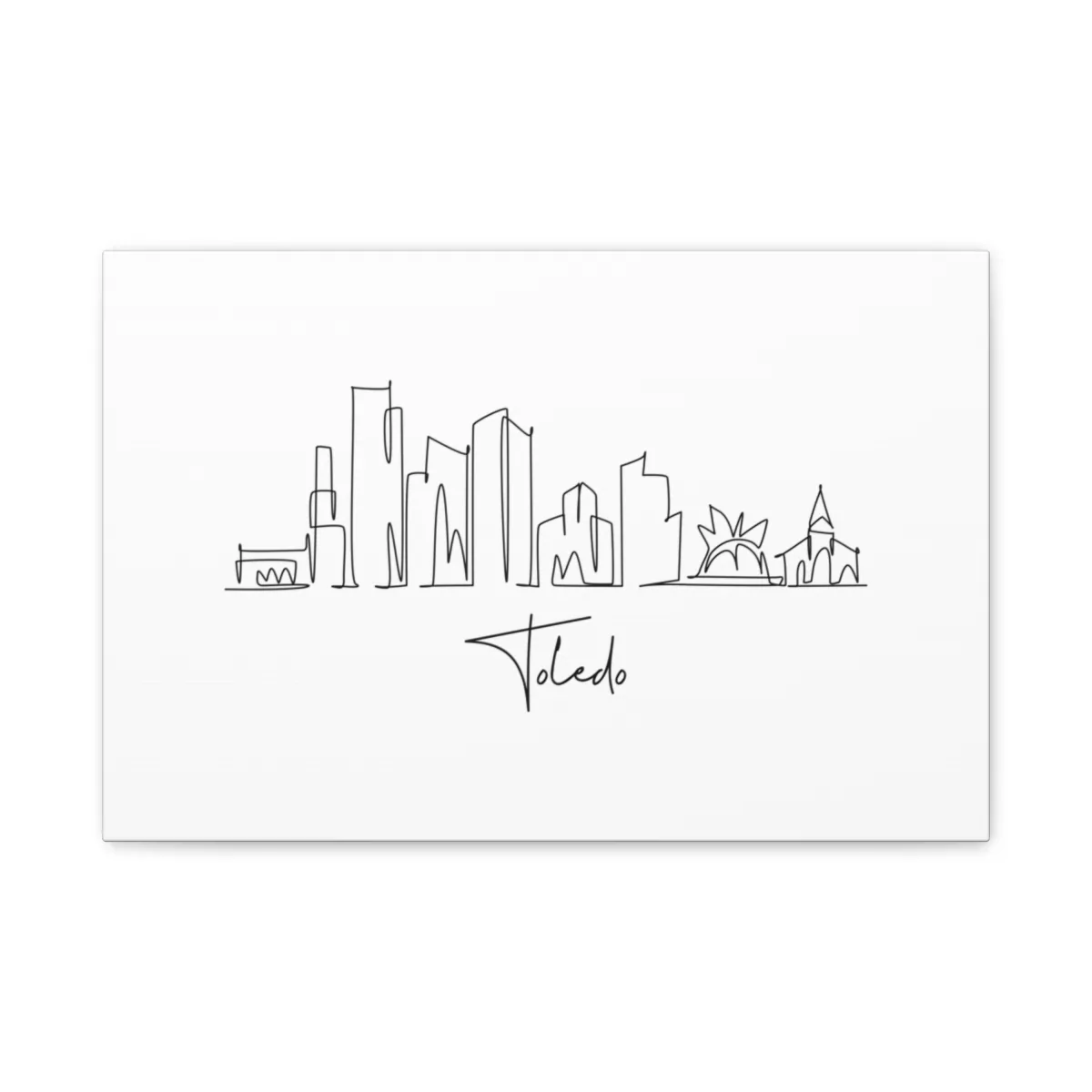 Toledo Skyline Canvas Print