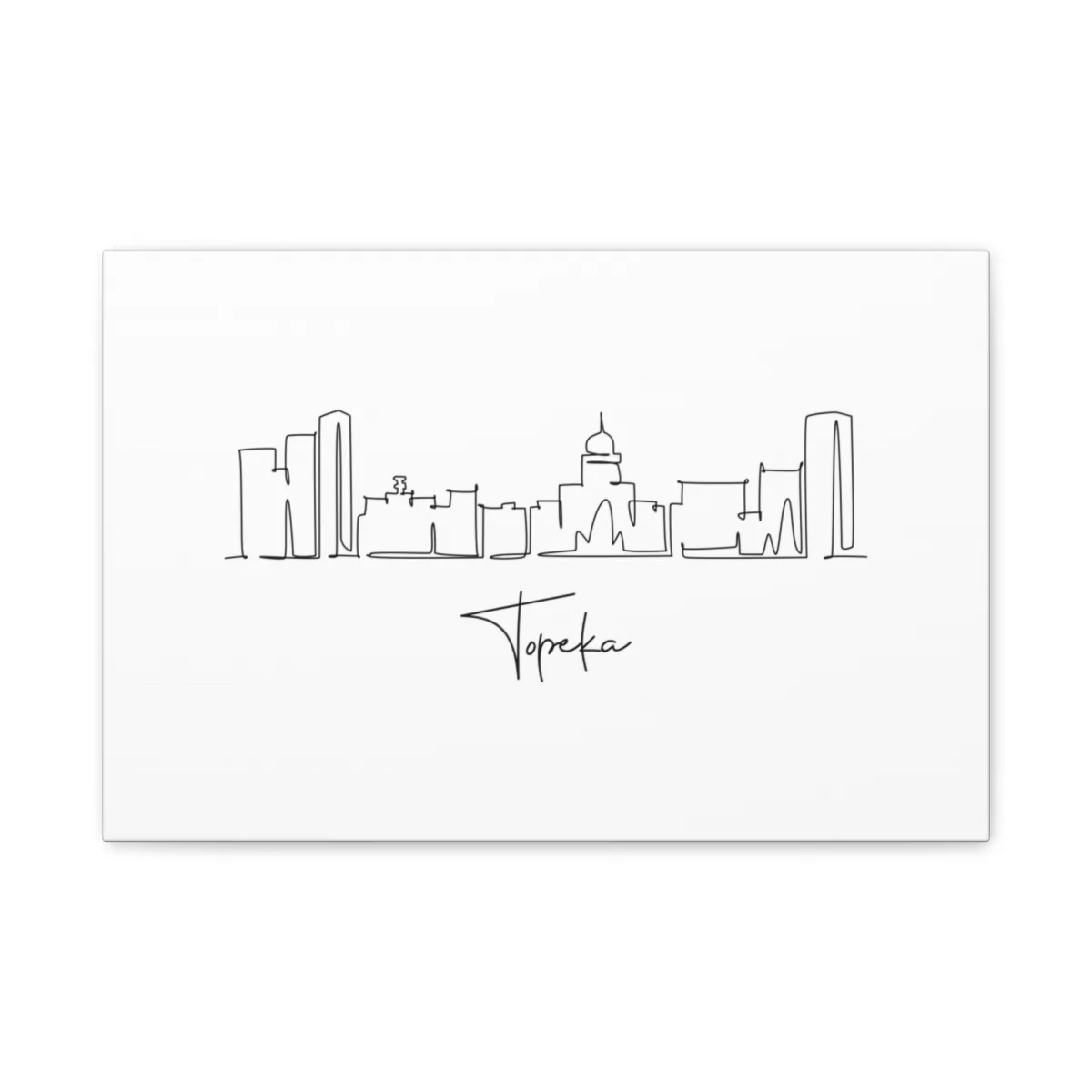 Topeka Skyline Canvas Print