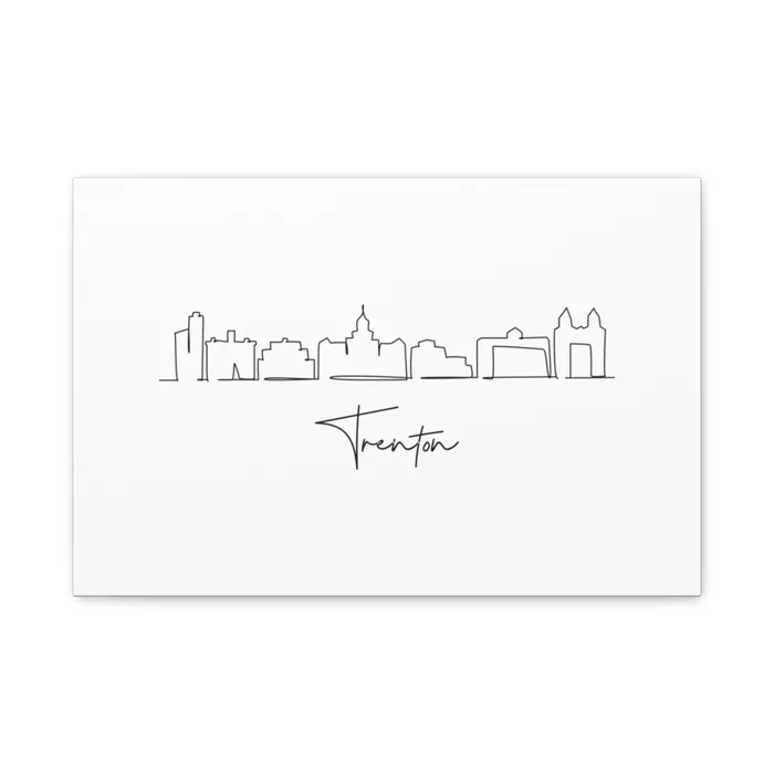Trenton Skyline Canvas Print