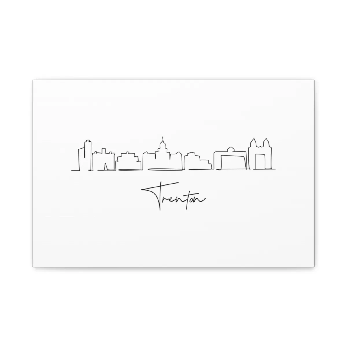 Trenton Skyline Canvas Print