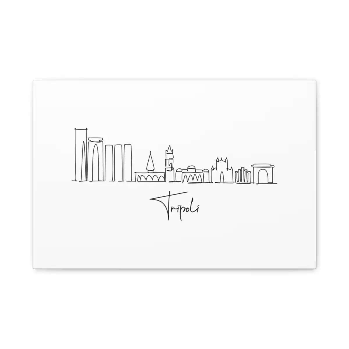 Tripoli Skyline Canvas Print
