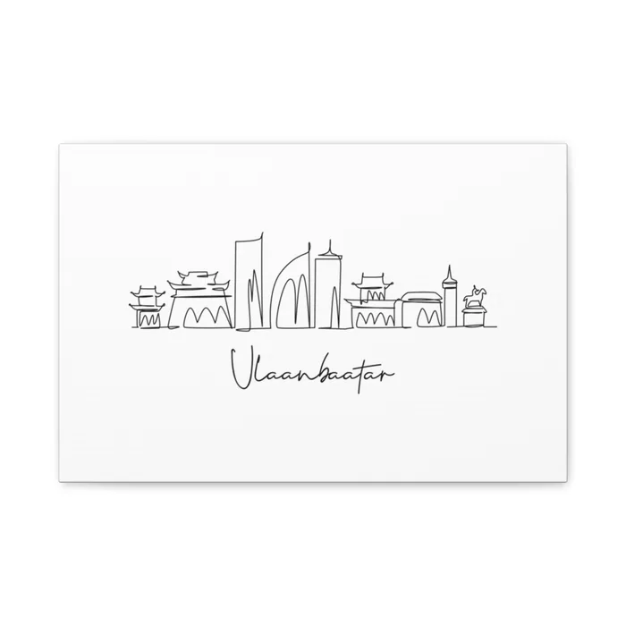 Ulaanbaatar Skyline Canvas Print