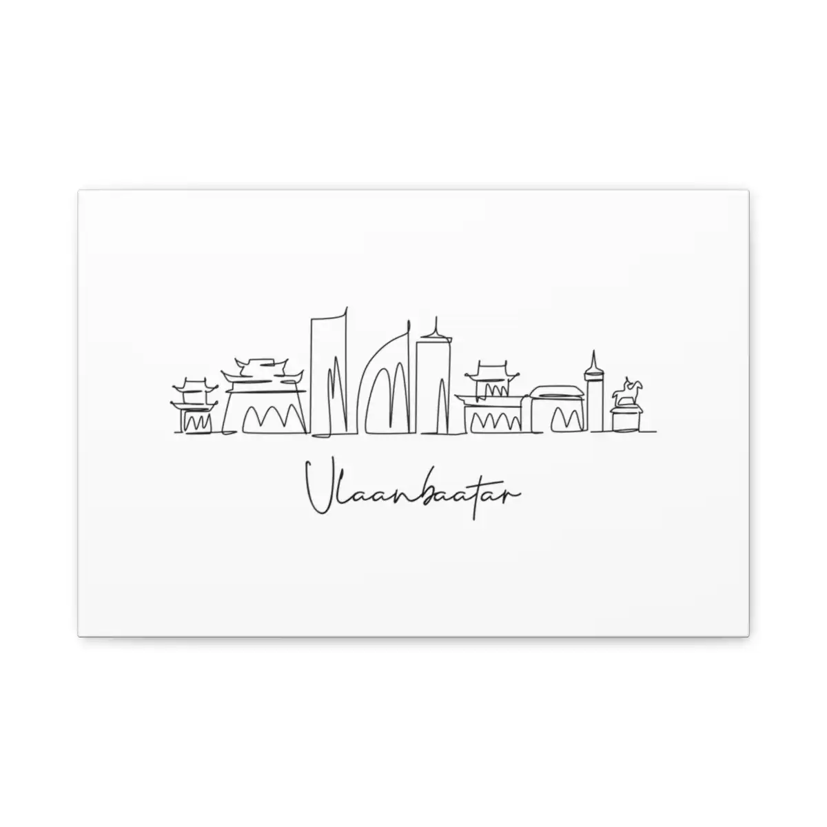 Ulaanbaatar Skyline Canvas Print