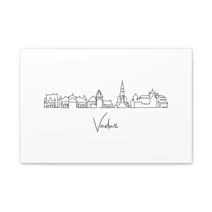 Vaduz Skyline Canvas Print
