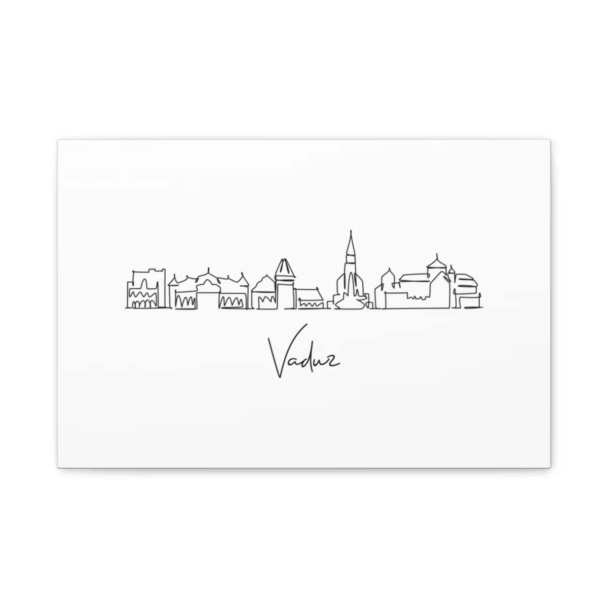 Vaduz Skyline Canvas Print