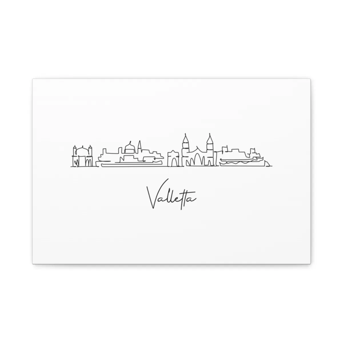 Valletta Skyline Canvas Print