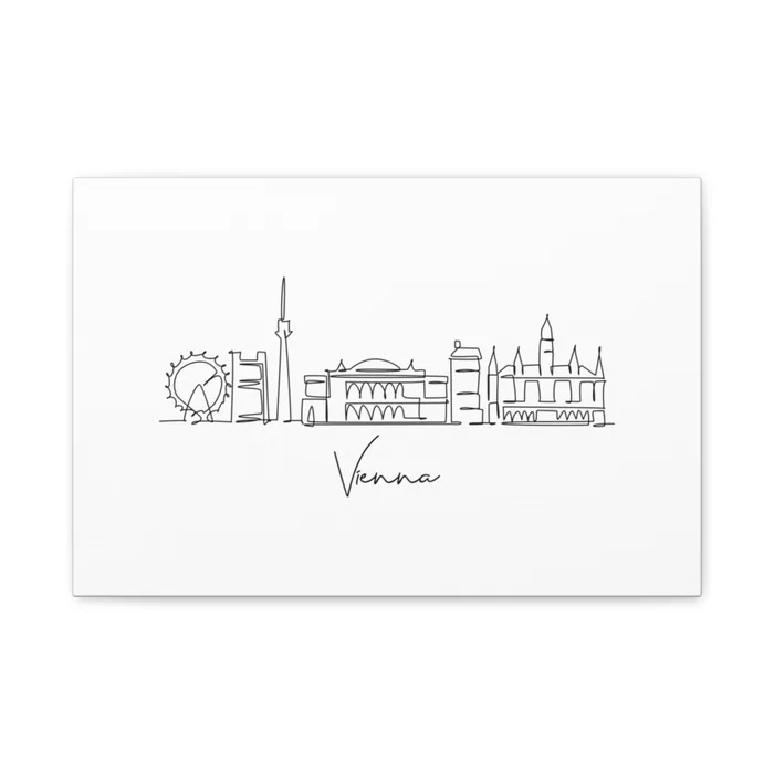 Vienna Skyline Canvas Print