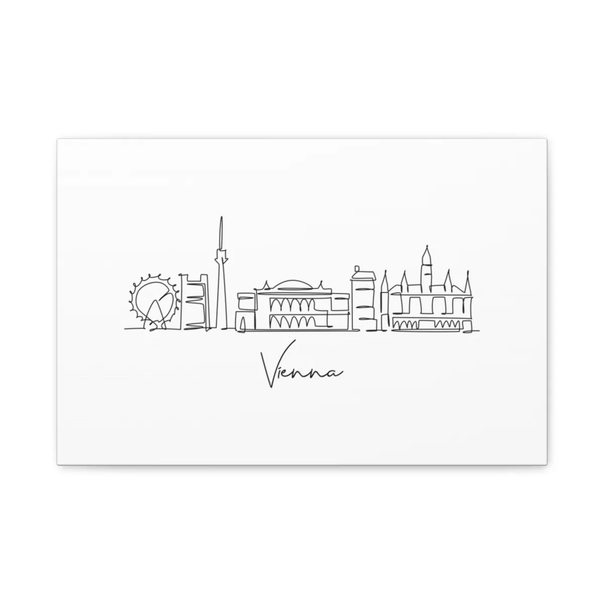 Vienna Skyline Canvas Print
