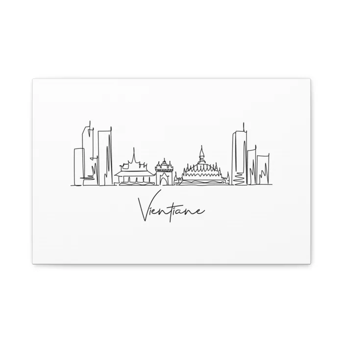 Vientiane Skyline Canvas Print