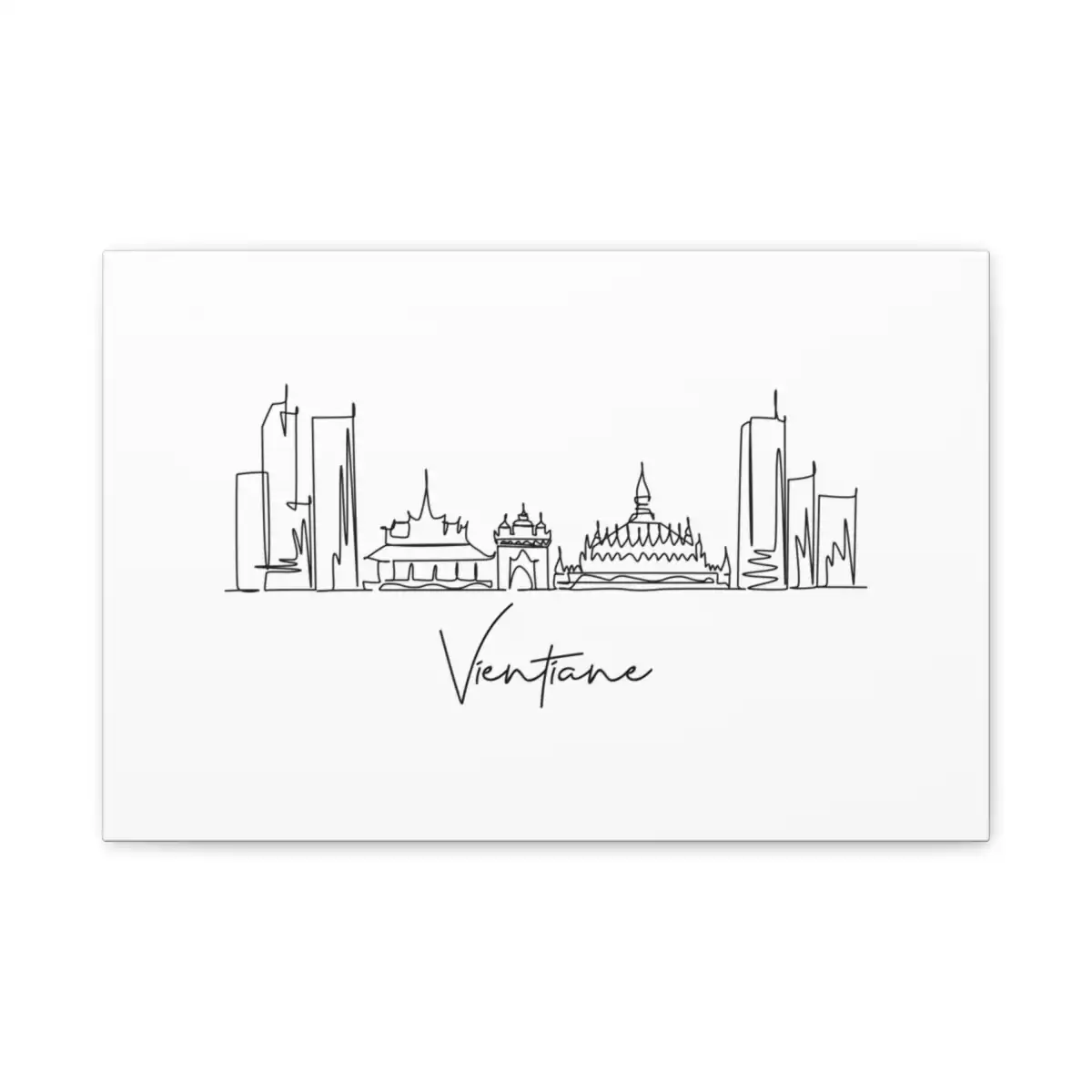 Vientiane Skyline Canvas Print