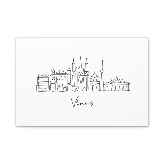 Vilnius Skyline Canvas Print