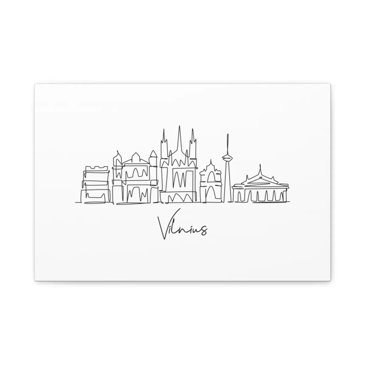 Vilnius Skyline Canvas Print