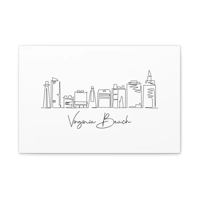 Virginia Beach Skyline Canvas Print