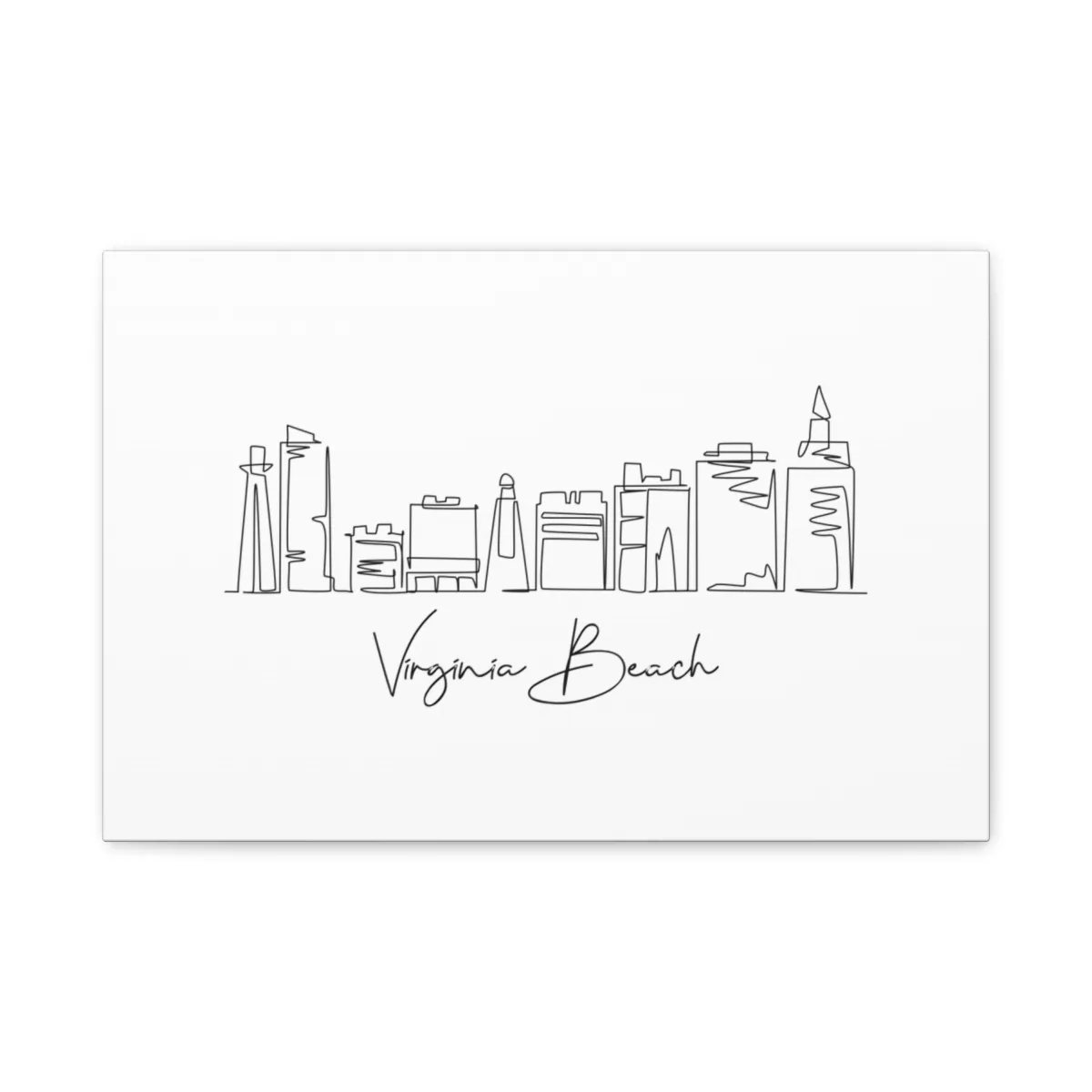 Virginia Beach Skyline Canvas Print