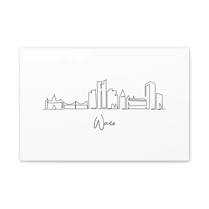 Waco Skyline Canvas Print