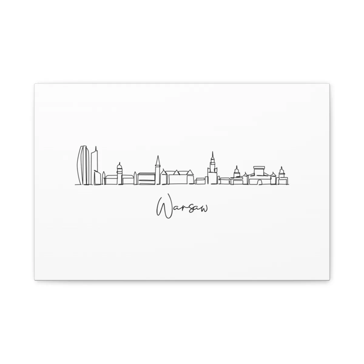 Warsaw Skyline Canvas Print