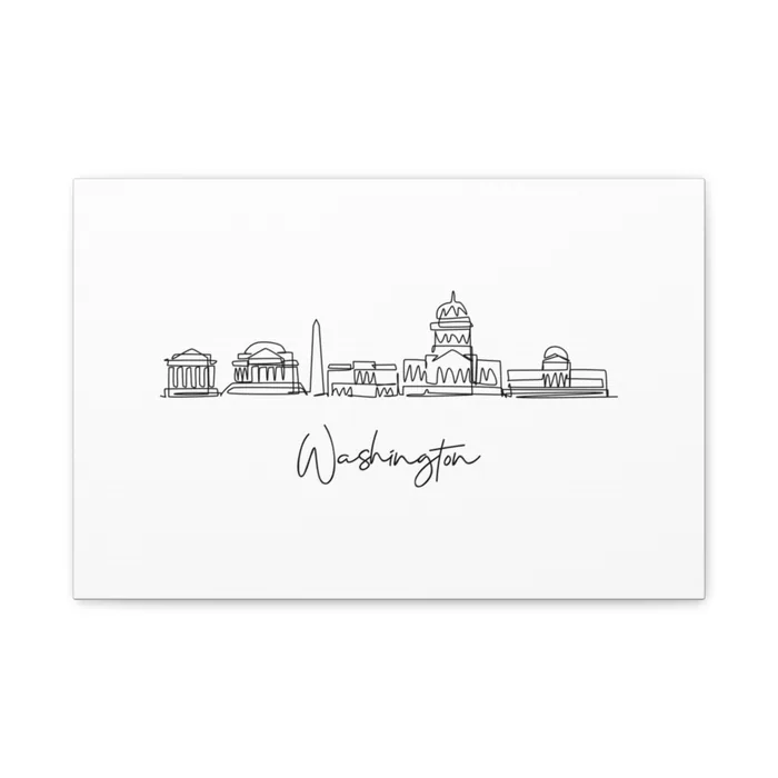 Washington DC Skyline Canvas Print