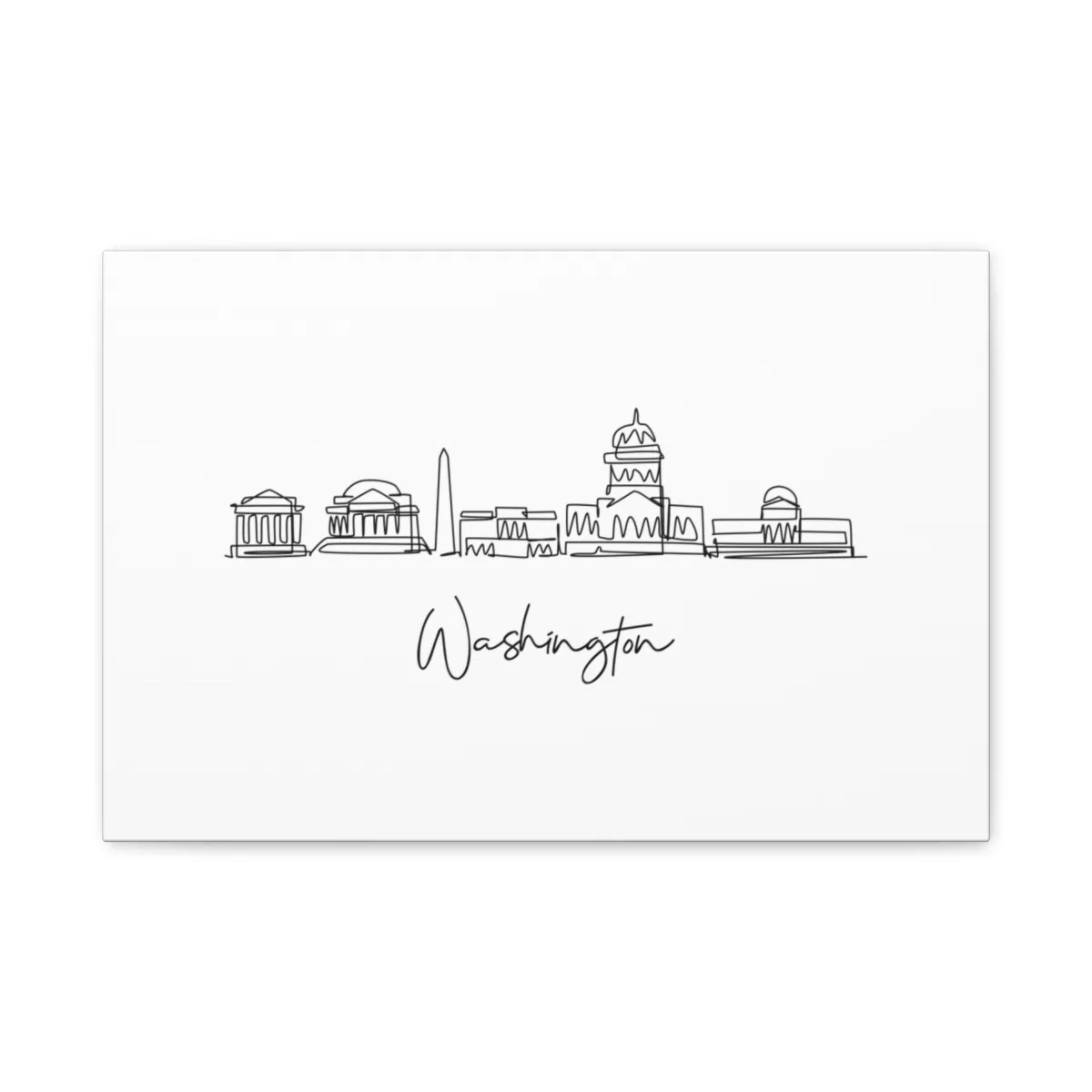 Washington DC Skyline Canvas Print