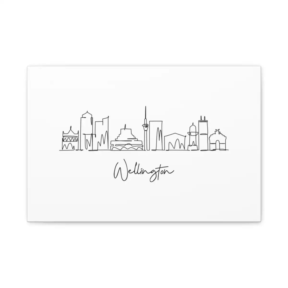 Wellington Skyline Canvas Print