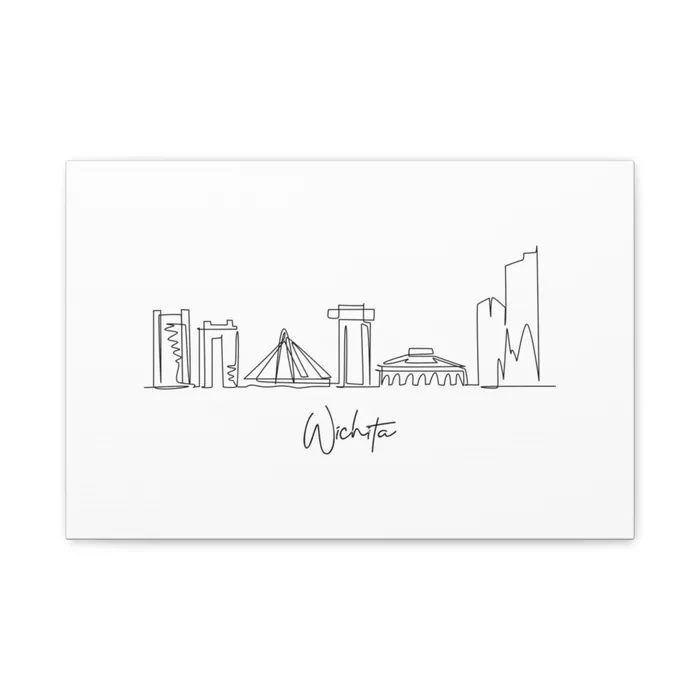 Wichita Skyline Canvas Print