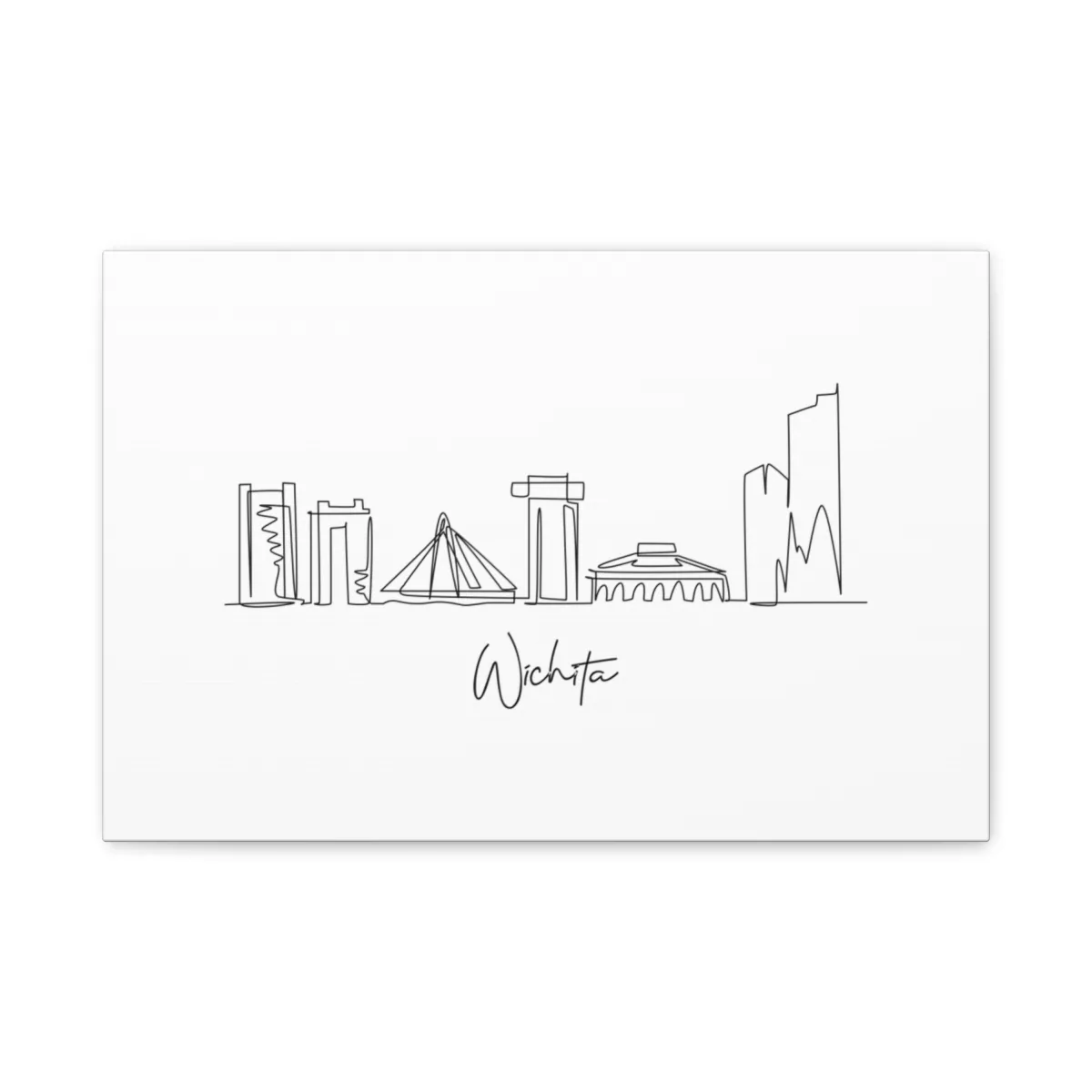 Wichita Skyline Canvas Print