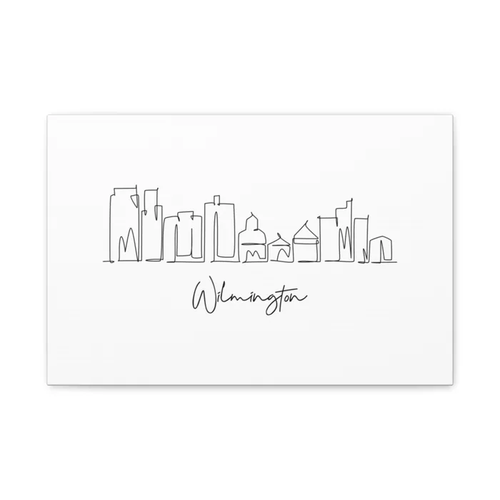 Wilmington Skyline Canvas Print