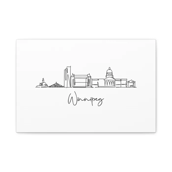 Winnipeg Skyline Canvas Print