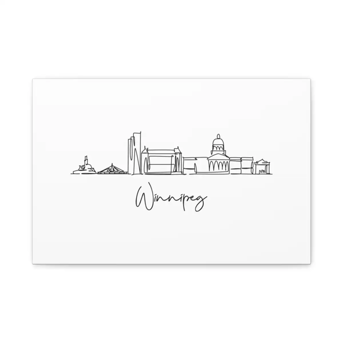 Winnipeg Skyline Canvas Print