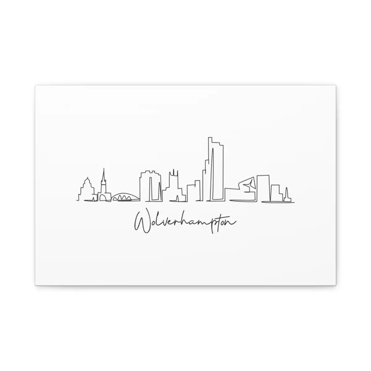 Wolverhampton Skyline Canvas Print