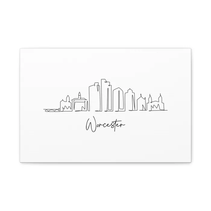Worcester Skyline Canvas Print