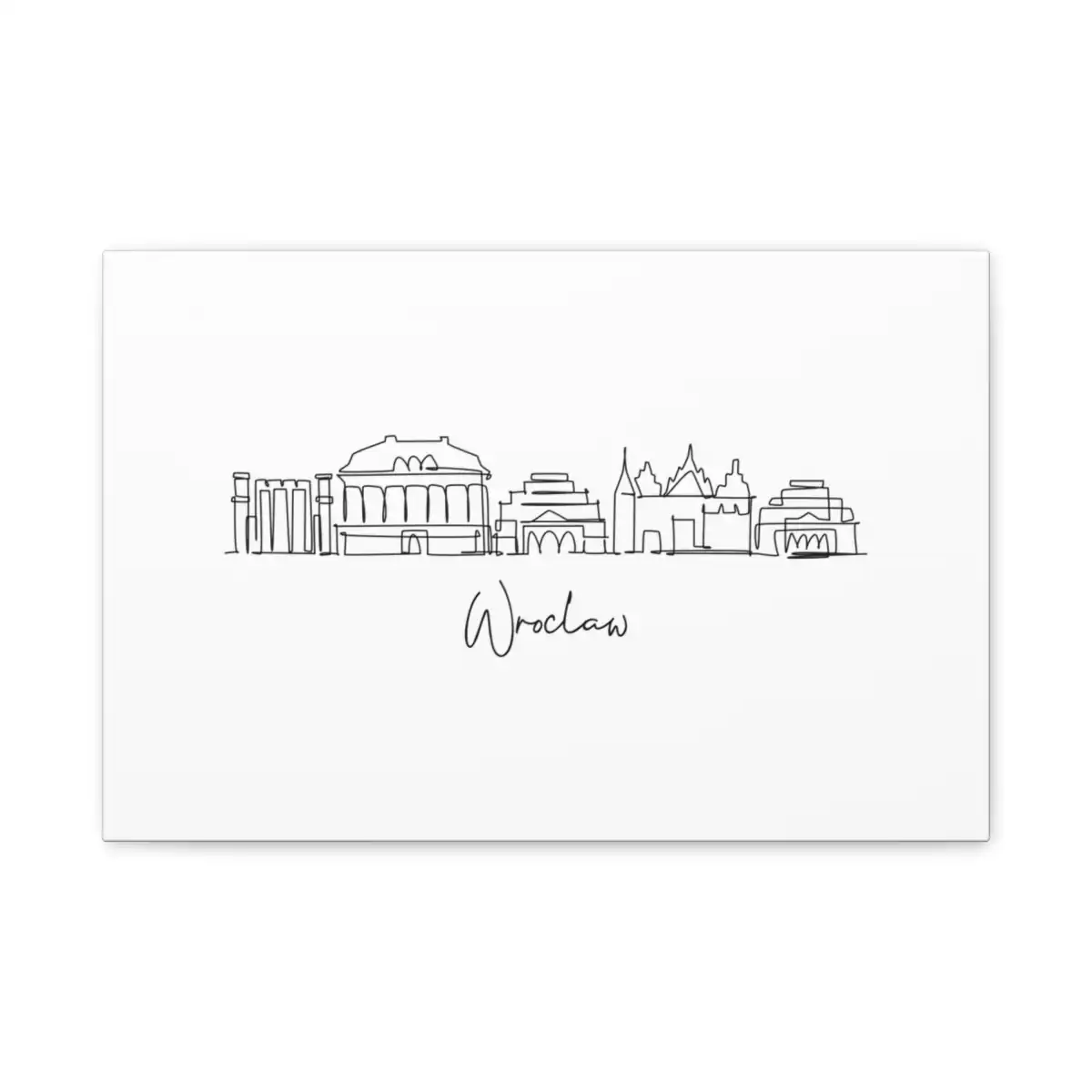 Wroclaw Skyline Canvas Print
