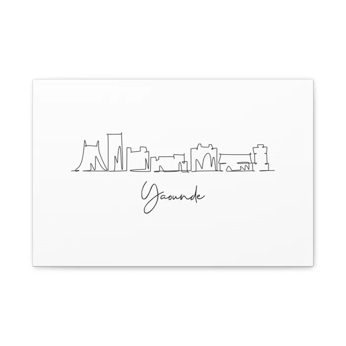 Yaounde Skyline Canvas Print