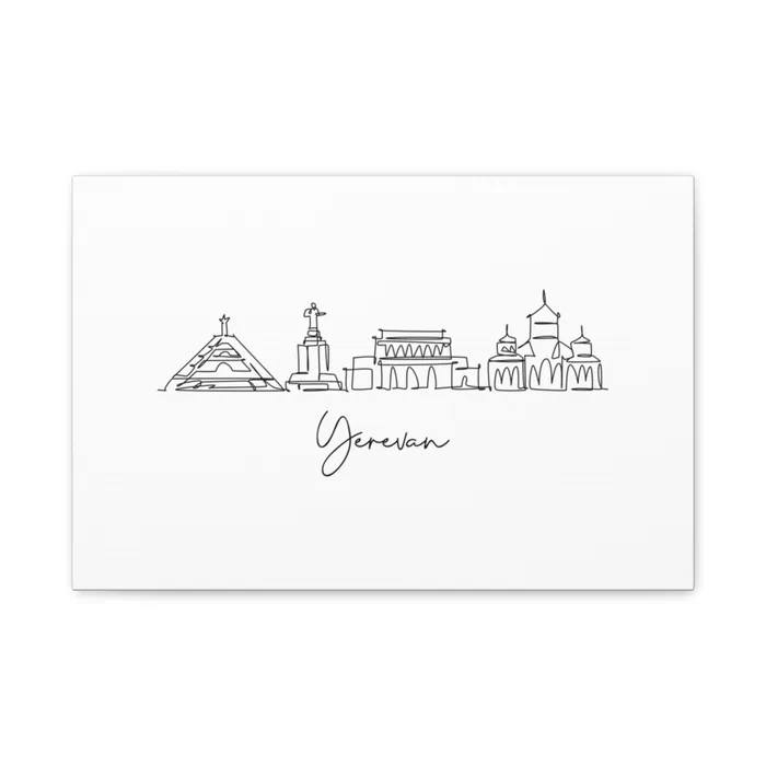 Yerevan Skyline Canvas Print
