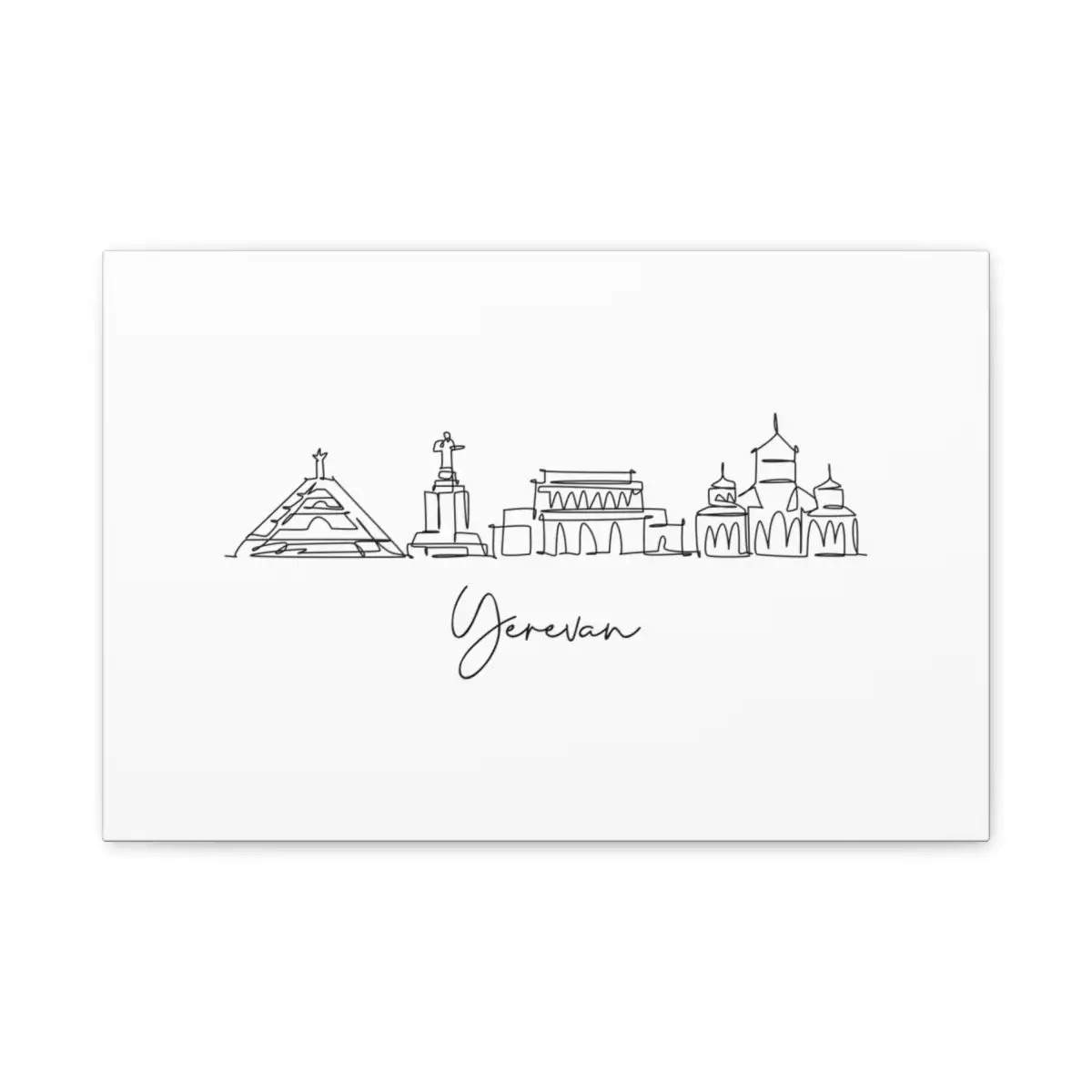 Yerevan Skyline Canvas Print