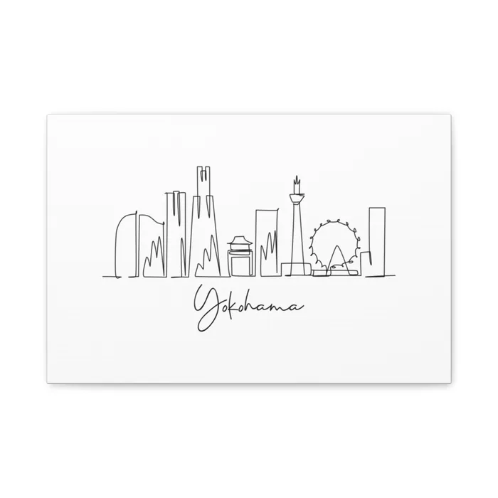 Yokohama Skyline Canvas Print