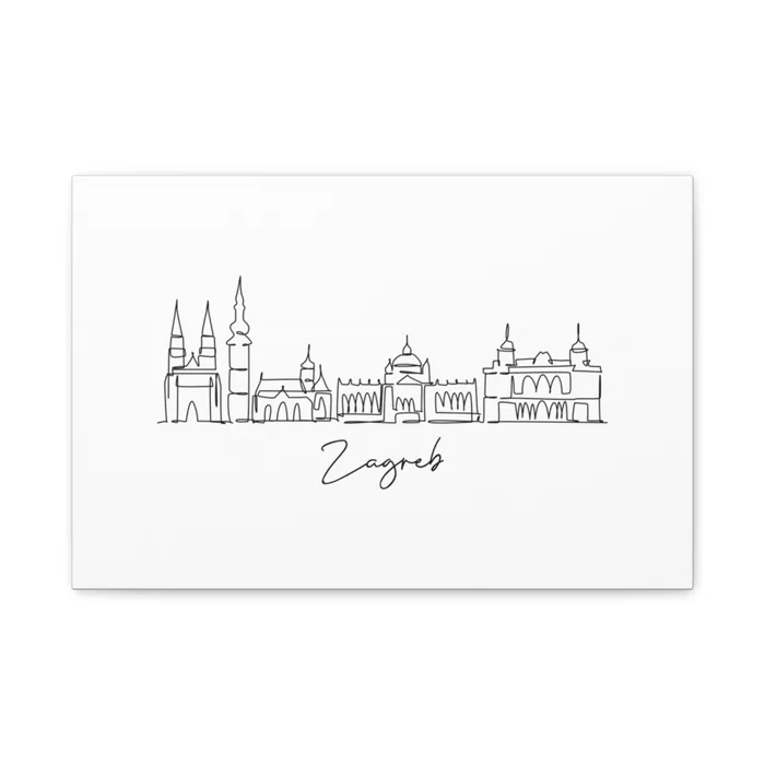 Zagreb Skyline Canvas Print