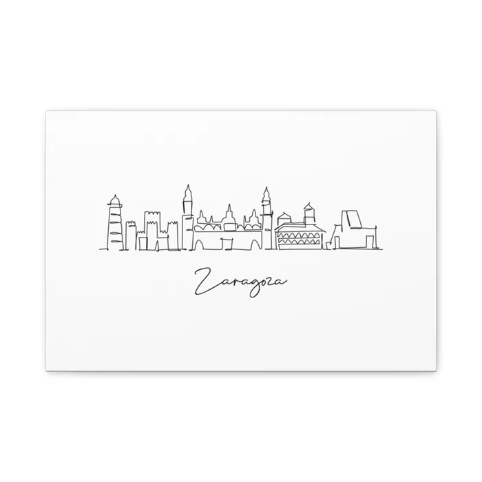 Zaragoza Skyline Canvas Print